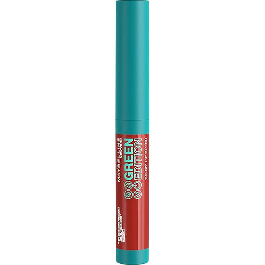 MAYBELLINE Green Edition Balmy Lip Blush, Formulated With Mango Oil, Sandalwood, Brick Red, 1 Count (Pack of 2)