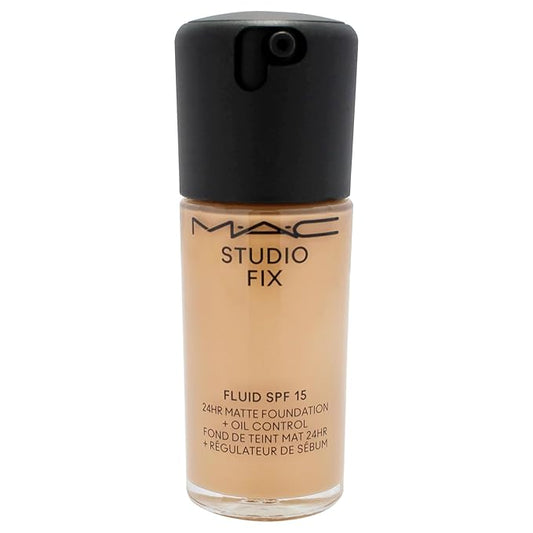 Studio Fix Fluid SPF 15 24Hr Matte Foundation Plus Oil Control - NC40 by MAC for Women - 1 oz Foundation