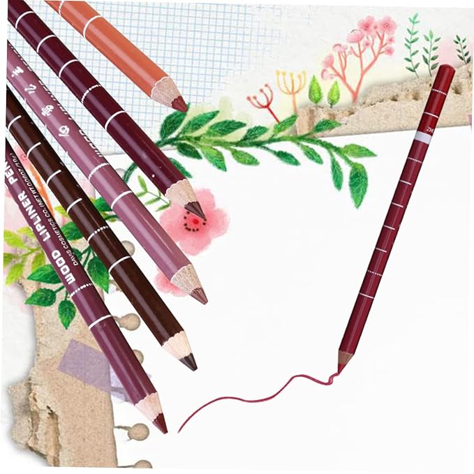 12pcs Lip Liner Pencil Set for Women Professional Makeup Lipliners for Daily Use Long-lasting Lip Makeup Kit