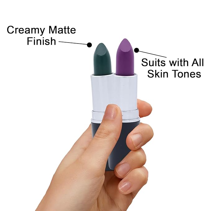 Matte Bullet Long Wear Lipstick - Vegan and Cruelty-Free - Smudge and Waterproof Matte Lipstick with Moisturizing Formula - All Day Comfort - (Slate Chic #15)