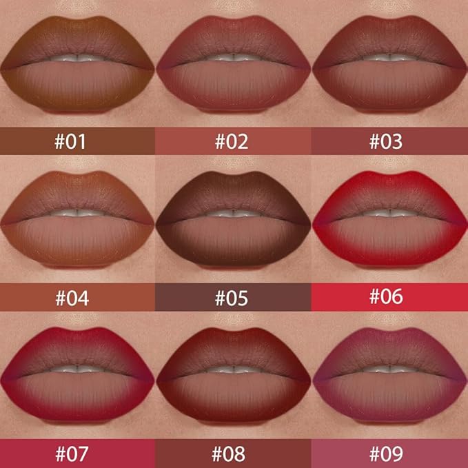 Sculpting Matte Lip Liner pencil,Gradient Matte Lipstick Crayon,Smooth Creamy Texture lip Pencil, Waterproof Smudge Proof Lipstick Pencil,Highly Pigmented Lip Makeup,Vegan Beauty.09#
