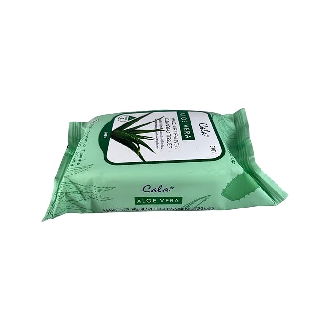 Cala Aloe vera make-up remover cleansing tissues 30 count, 30 Count