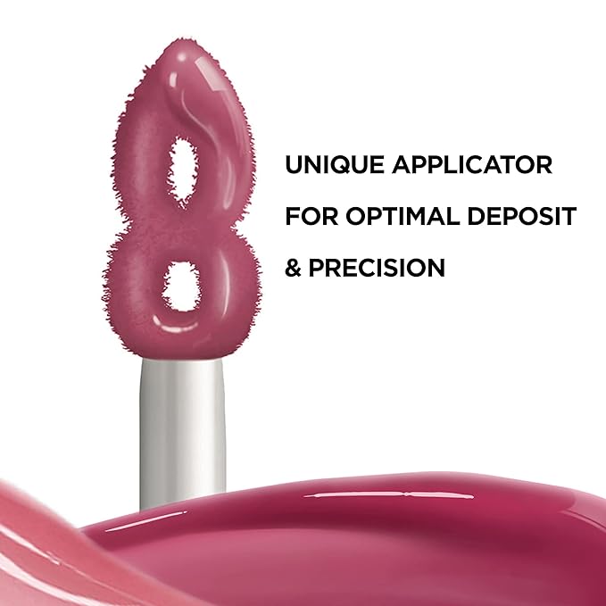 L'Oreal Paris Infallible Pro Gloss Plump Lip Gloss with Hyaluronic Acid, Long Lasting Plumping Shine, Lips Look Instantly Fuller and More Plump, Flush, 0.21 fl. oz. (Pack of 2)