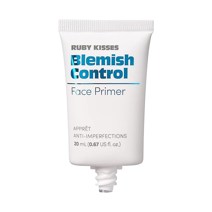 Ruby Kisses Face Primer, Blemish Control Velvety Smooth Makeup Base Primer for Face, Oil-Free Shine-Control Face Primer for All Skin Types