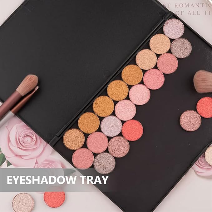 Hemoton DIY Eyeshadow Palette,Small Empty Magnetic Makeup Palette,Makeup DIY Pallet,Portable ABS Storage Case for Eyeshadow,Blush,Powder,and More