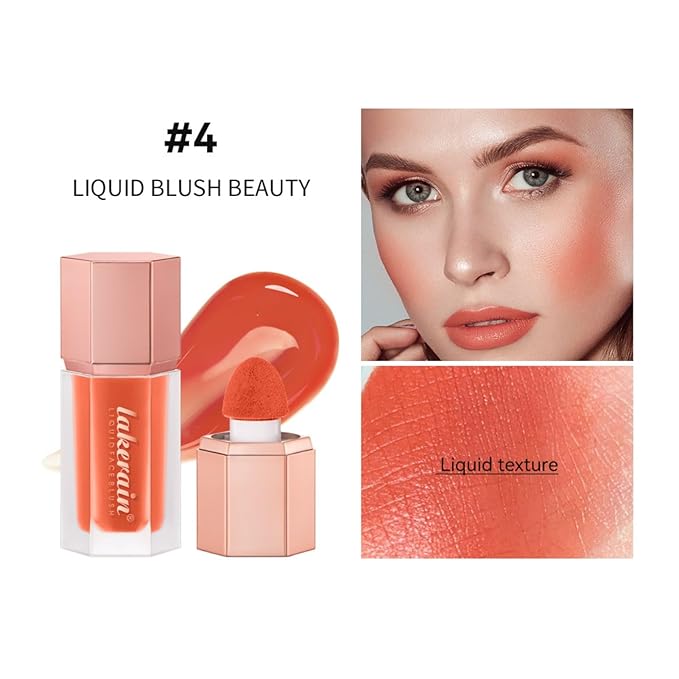 3Pcs Liquid Blush, Soft Silky Cream Blush Makeup for Cheeks, Natural-Looking, Weightless, Long-Lasting, Dewy Finish (Set B, 3)
