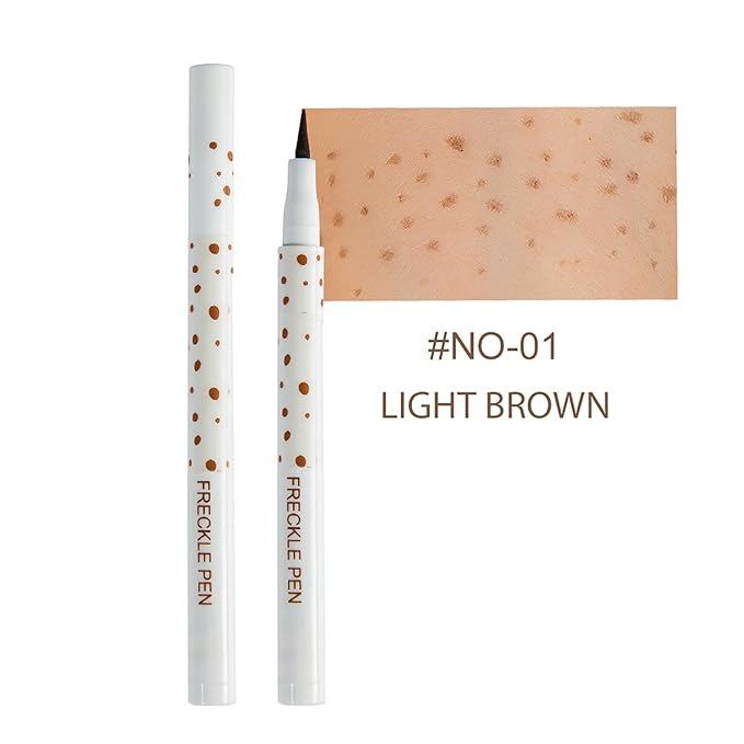 Light Brown Freckle Pen - Natural Waterproof Makeup Tool for Face & Body, Long Lasting Cosmetic Marker with Precision Tip, Vegan & Cruelty Free, Daily Use & Special Occasion