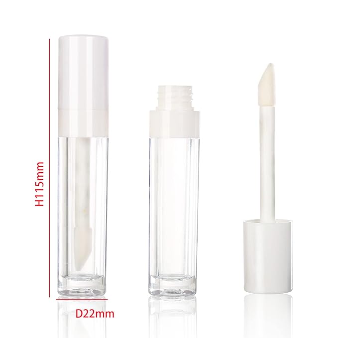 COSIDEA 14 pcs empty 8ml big wand lip gloss tube concealer tube packing (white)