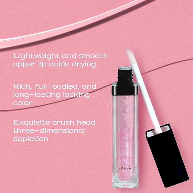 Lip Set, Lip Stain Long Lasting Waterproof, Lightweight, Non-sticky, High Shine Finish, Super Natural #11