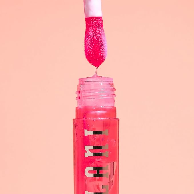 Milani Fruit Fetish Lip Oil with Vitamin E for Instant Hydration, Fruit Extract Infused Lip Treatment and Moisturizing Lip Gloss - Strawberry Melon
