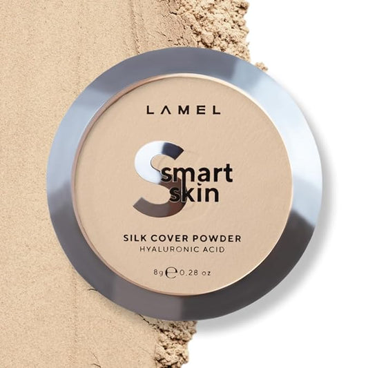 Smart Skin Silk Compact Powder - Long Lasting Pressed Finishing Powder - Oil Control Makeup, Suitable for Dry Skin, Lightweight Formula - 402 Beige 0.28 oz