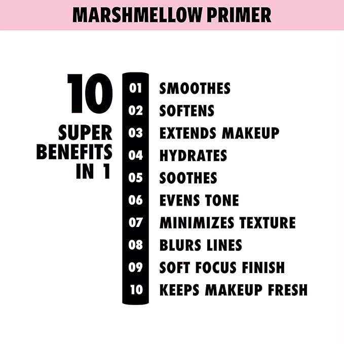 NYX PROFESSIONAL MAKEUP Marshmellow Smoothing Primer + Makeup Setting Spray, Matte Finish, Long-Lasting Face Mist for up to 16HR Wear (Pack of 2)
