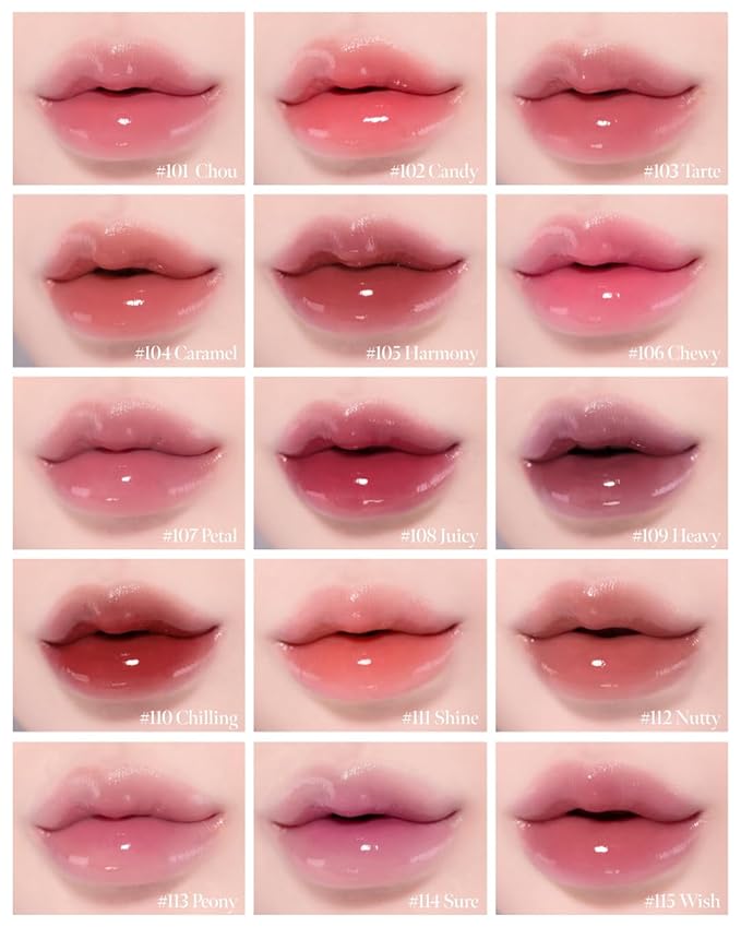 CORLAHAZE Glow Lock Jelly Tint 104 Caramel 4g, Hydrating Jelly Glow Lip Stain, High-Shine, Long-Lasting Color Moisturizing Lip Enhancer with Rosehip Oil, Collectible Lock-Shaped Design, Korean Makeup