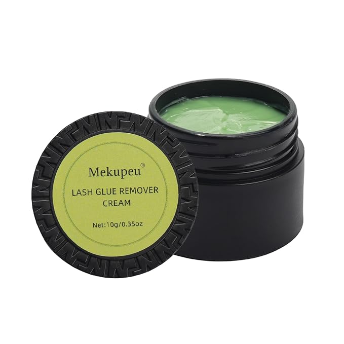 Eyelash Extension Remover Cream Eyelash Adhesive Remover, Low Irritation Cream for Sensitive Skin Professional Eyelash Extensions Dissolves for Salon,10g/0.35Oz (Cantaloupe)