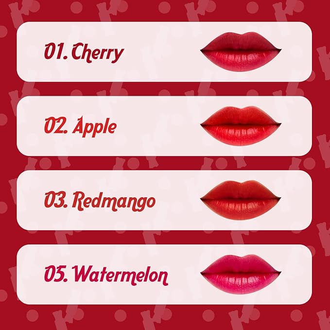 THESAEM Saemmul Water Candy Tint #1 Cherry - High Pigment Long Lasting Lip Stain Juicy Fruity Vivid Colors – Transfer Proof, Weightless & Smudge Proof, 0.3 fl.oz.