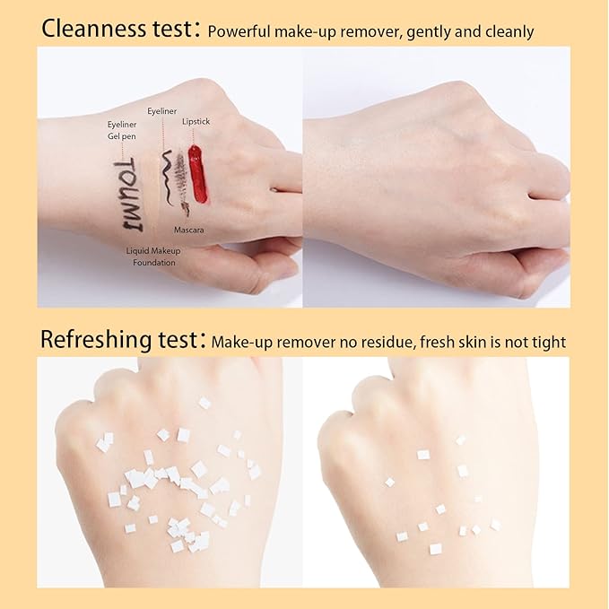 Travel Size Face Cleansing Balm Makeup Remover Gentle Nourishing Facial Cleansing Melting Balm to Oil Mild Eye Lip Face 3-in-1 Refreshing Clean Balm Makeup Remover Oil Set for All Skin -8pcs