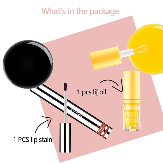 Lip Tattoo Peel off Kit - Lip stain Long Lasting Waterproof Lip Tattoo Peel off Matte LipLiner Natural Finish Smudge Proof Lip Liner with Lip Gloss
