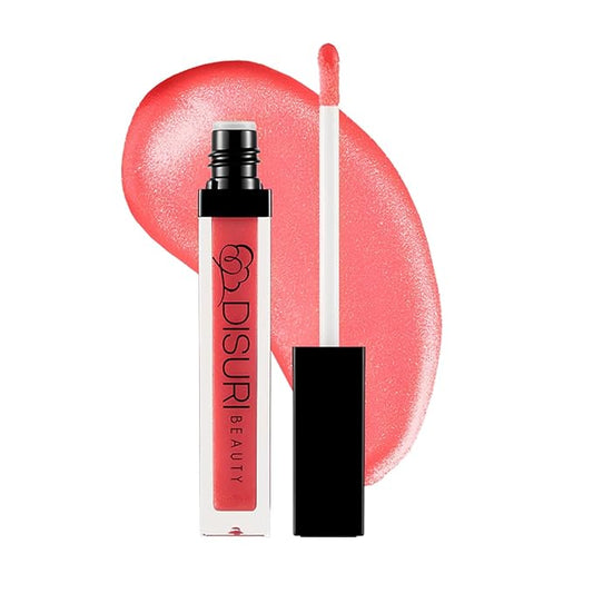 Shimmer Lip Gloss - Non-Sticky Girls Gloss - Long Lasting High Shine - 0.7 FL Oz Gloss for Girls & Women - Cruelty Free - (Citrus Queen: S3)