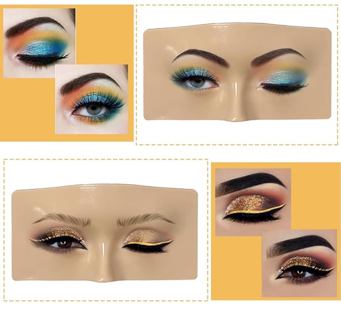 Makeup Practice Mannequin with 3D Reusable Face for Makeup Artists and Beginners