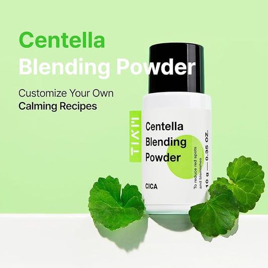 TIA'M Centella Blending Powder, 0.35 Oz, CICA Powder for Skin Soothing & Sebum Control with Asiaticoside, Madecassic Acid, Asiatic Acid, Korean Skin Care