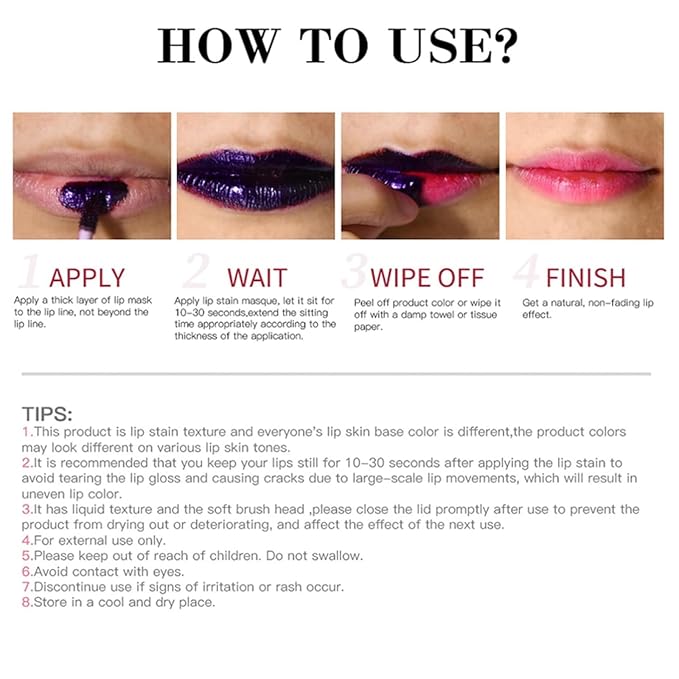 3 Colors Peel Off Lip Stain Detachable Lip Liner Set Long Lasting Lip Stain Peel Off Waterproof Non-sticky Matte Nude Lip Gloss Highly Pigmented Tattoo Lip Tint Stain Color