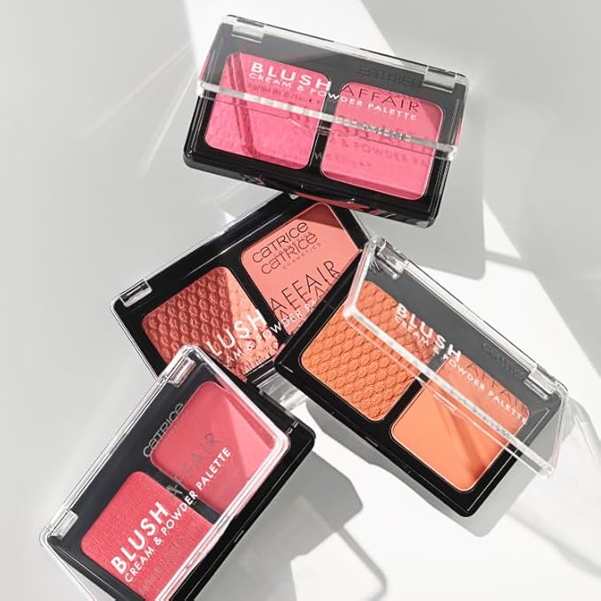 Catrice | Blush Affair Cream & Powder Palette | Highly Pigmented Radiant Cream & Soft Matte Powder | Vegan & Cruelty Free (010 Stunning Strawberry)