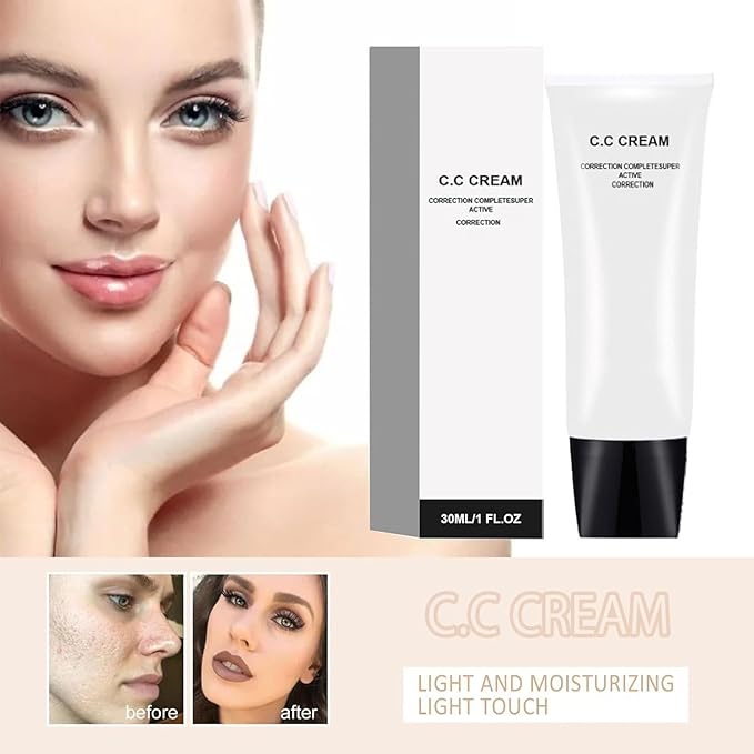 Cc Cream Self Adjusting For Mature Skin, Skin Adjusting CC Cream SPF 50, Cc Cream for Older Women, Cc Colour Correcting Self Adjusting for Moisturizer Cream (Natural)
