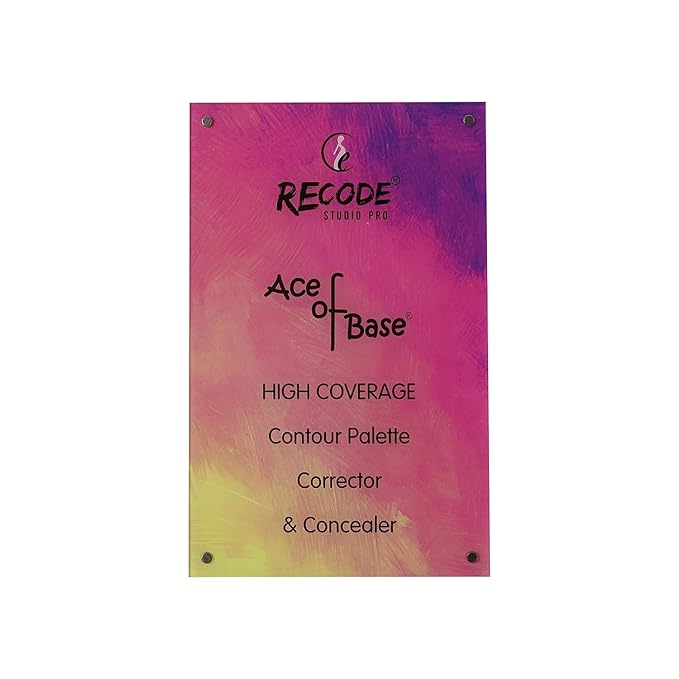 Beauty Concealer, Colour Corrector & Contour Palette, Erases Dark Circles, Uneven Skin Tone, Redness, Blemishes, Even Scars, 15 Shades