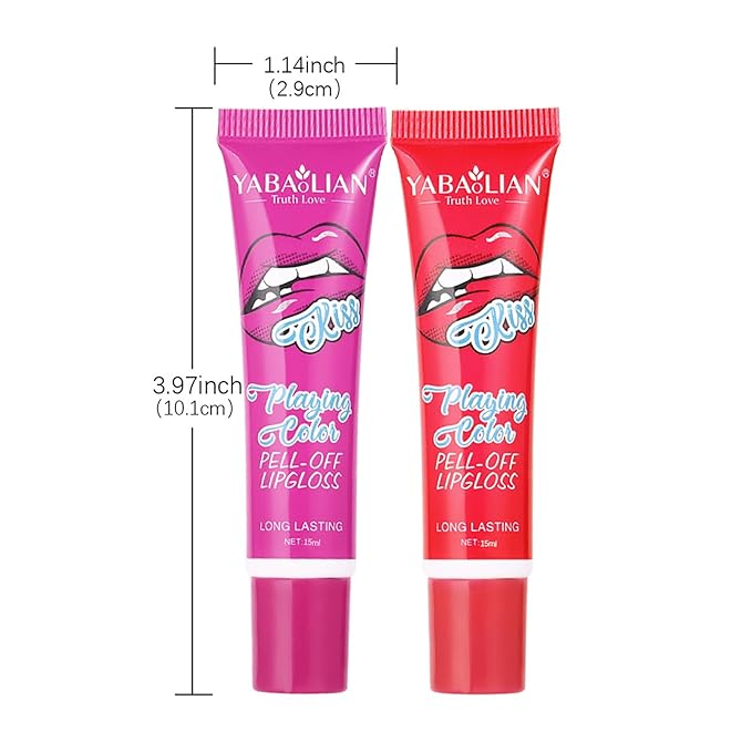 6PC Matte Lip Stain, Peel Off Lip Tint, Lip Tattoo, High Pigmented Tear-off Lip Gloss, Moisturizing Hydrating Liquid Lipsticks Set, No-Sticky Lip Balm Oil, Lip Care for All Skin Tones, 178