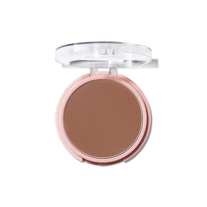 e.l.f. Halo Glow Powder Filter, Ultra-fine Finishing Powder, Smooths The Look of Pores & Fine Lines, Creates A Soft-Focus Glow, Vegan & Cruelty-Free, Rich Warm
