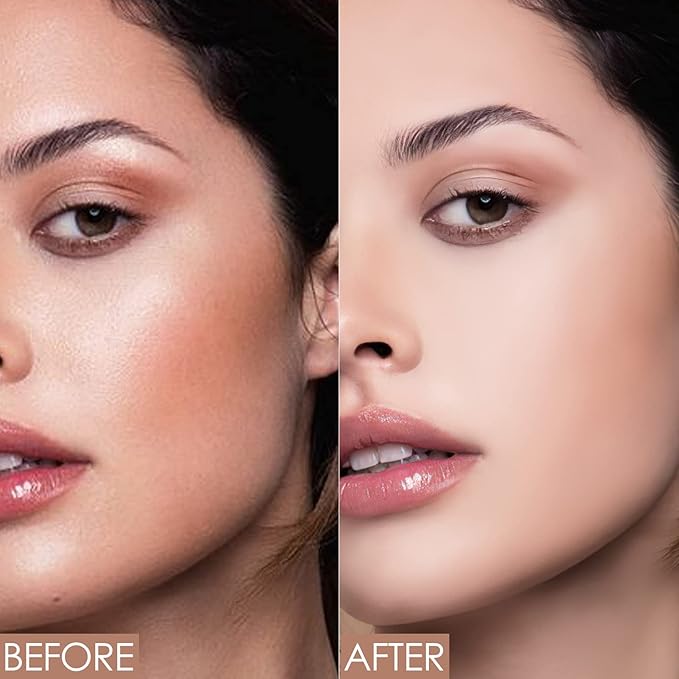 FOCALLURE Oil Control Loose Face Powder, Translucent Loose Setting Powder, Shine-Free Matte Finishing Powder, Long-lasting & Lightweight Sets Foundation Makeup, Includes Velour Powder Puff, Ivory
