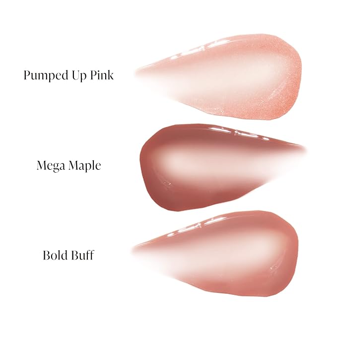 Mally Beauty Positively Plump Lip Gloss | High-Shine Hydrating Lightweight & Comfortable Wear, Bold Buff