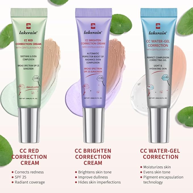Color Correcting CC Cream with Centella Asiatica (Green, 01)