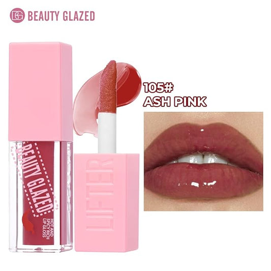 Beauty Glazed Hot & Spicy Rich Lip Gloss & Plumping Lip Oil with Chili Extract – Ultra‐Hydrating, Long‐Lasting Gloss & Sensual Plump Formula for Bold, Moisturized Lips (105# ASH PINK, 1)