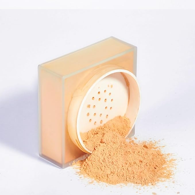 MAEPEOR Setting Powder 8 Colors Smooth and Lightweight Matte Face Powder for Brightening and Setting Makeup with Face Puff (1.76 oz, P06 Soft Pink)