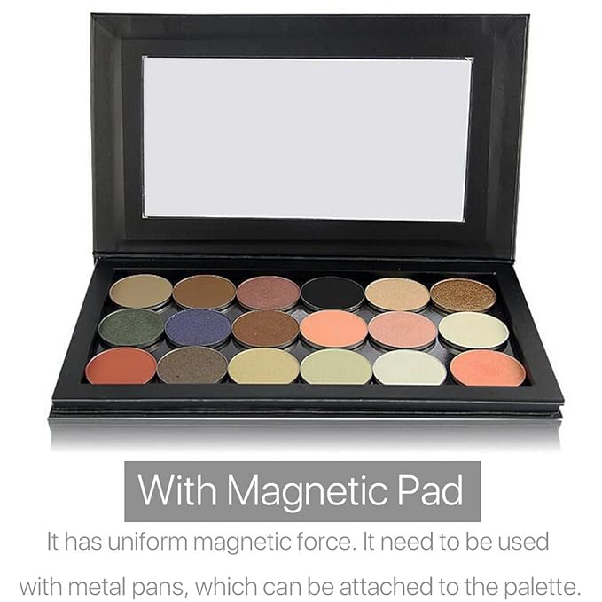 VANANA Empty Magnetic Palette, Makeup Storage Tool for Eyeshadow Powder Highlighter, Keeps Pans Safe Travel Portable