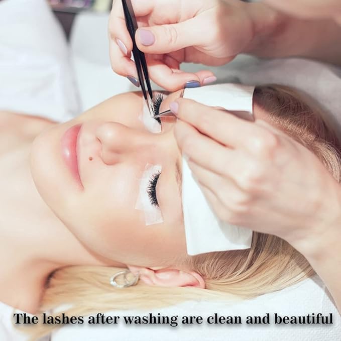 Eyelash Extension Shampoo 50 ml + Brush - Eyelid Foaming Cleanser - Sensitive Paraben & Sulfate Free - Eyelash Wash and Lash Bath for Extensions - Salon Use and Home Care