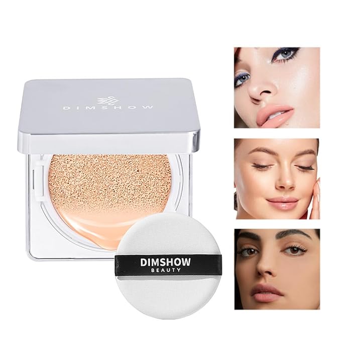 MYUANGO Flawless Cushion Foundation Makeup for Men and Women | Hydrating | Long-Lasting Buildable Coverage | Highly Conceal | Lightweight and Moisturizing | Refill Included, 1.05Oz (#03 DARK BROWN)
