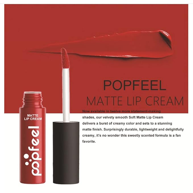 Lip Gloss Set, 6 Piece Matte Lipstick Makeup Set, Non-sticky, High Shine, Long Lasting Color Lip Gloss Set, Rich Color, Great Gifts for Holiday and Birthday - 078