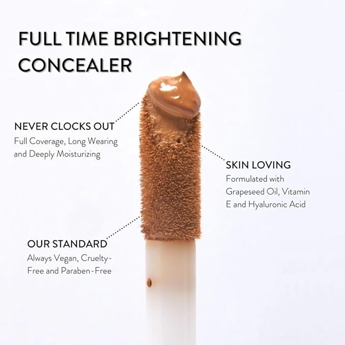 Mented Cosmetics Full-Time Eye Brightening Concealer, Under Eyes Make Up Corrector, Blemishes & Contour, Clock In + Stick Foundation Make Up, Concealer & Contour Stick for Black Women Makeup, D20