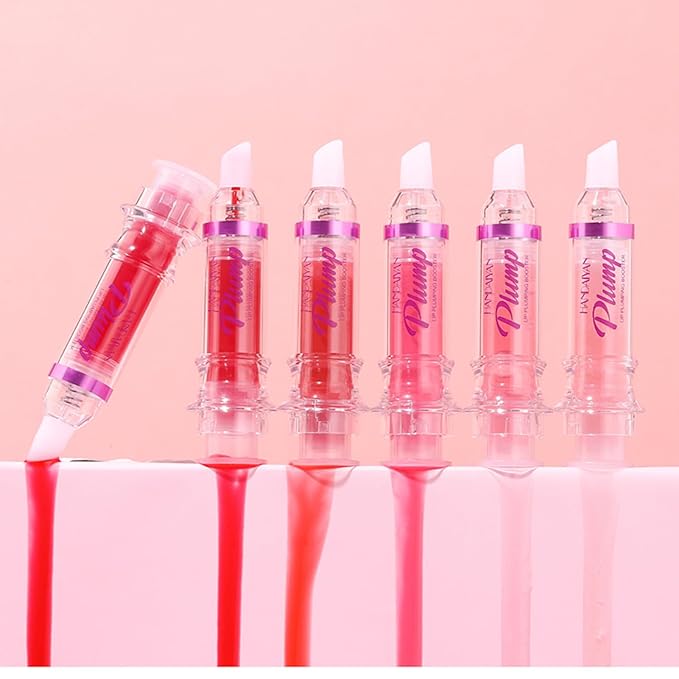 3 Colors Lip Plumping Booster, Spicy Lip Plumper Gloss Lip Plumping Oil, Ultra-Hydrating Nourishing Plump and Pout Lip Plumper, Glossy Finish Fuller Natural Lip Makeup Mother's Day Gifts-01#02#06#