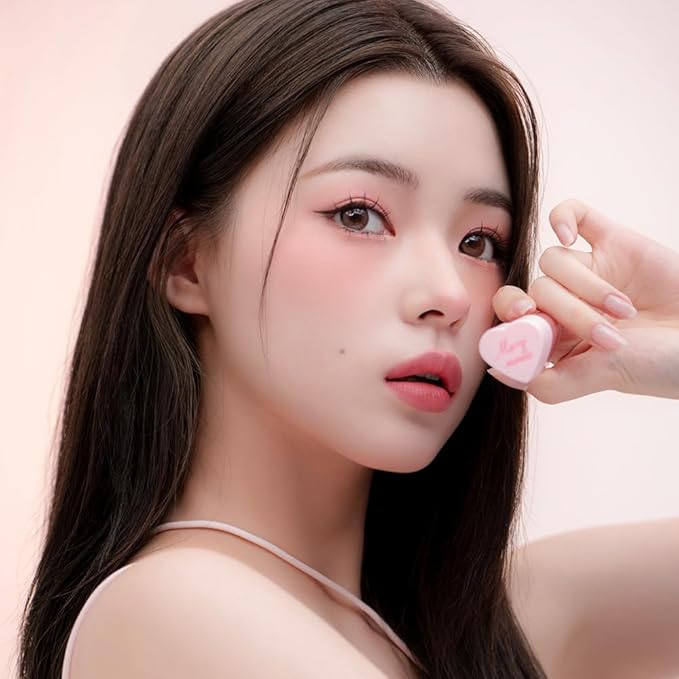 Cherry Heart Mega Tint – High-Pigment, Smudge-Proof Korean Lip Tint for All-Day Wear (03 Winter Pink, 1 Count)