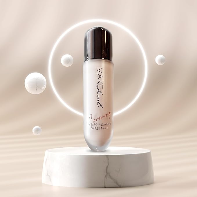 1.P.L Foundaiser Foundation with SPF 20 PA++, Korean Foundation, Long-Lasting & Flawless Coverage, For Fair to Light Skin Tones, From the Makers of Mediheal (0.98oz) (19N - Purity)