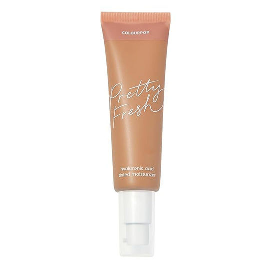 ColourPop Pretty Fresh Tinted Moisturizer - Hydrating Skin Tint & Glowy Summer Makeup with Lightweight Coverage - Made with Hyaluronic Acid & Coconut Water - Med 11N (1.45 oz)