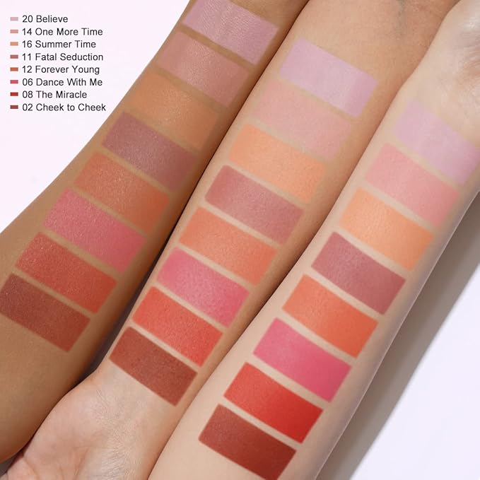 Oulac Coral Blush Makeup Set, Blush &Highlighter