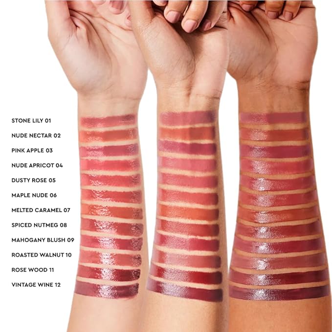 Super Butter Lip Lacquer, Dusty Rose (Matte Nude Peach), 5 ml, Long Lasting Lip Gloss, Intense Colour, Hi-shine, Vegan, No Paraben, Non Toxic, Hydrating Liquid lipstick for Moisturizing Lip
