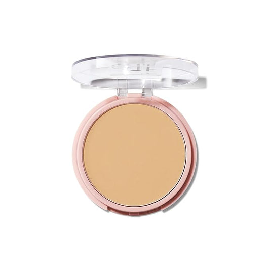 e.l.f. Halo Glow Powder Filter, Ultra-fine Finishing Powder, Smooths The Look of Pores & Fine Lines, Creates A Soft-Focus Glow, Vegan & Cruelty-Free, Light Warm
