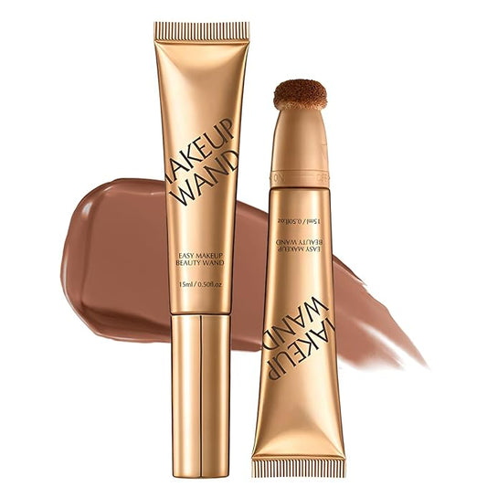 Contour Wand and Blush Wand, 2 in 1 Contouring Wands, Waterproof and Sweat Proof Makeup Stick for Women, Beauty Sticks for Cheeks, 2 in 1 Blushs with Applicator (Contour Wand, 0.66 Fl Oz)