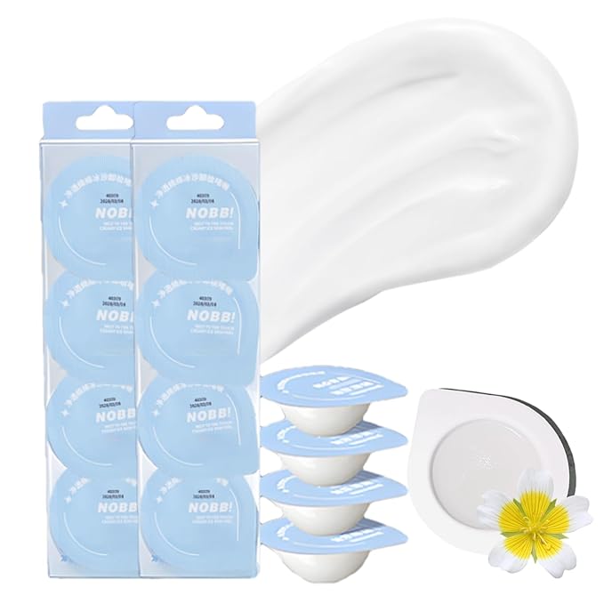 8pc Deep Cleansing Blam for Face, Mini Makeup Remover Blam, Gentle Facial Makeup Remover, Moisturizing Pore Face Cleanser, Individually Packaged Travel Essential Makaup