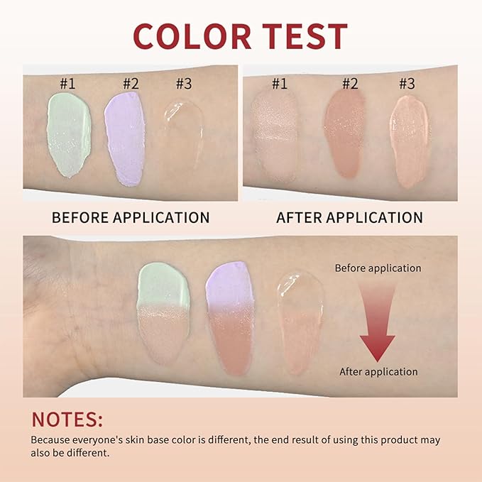 CC Brighten Correction Cream With Centella Asiatica - Improve Skin Dullness - Lightweight Hydration - Soothe & Moisturize - Adjust Skin Tone (Purple)